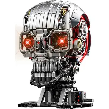 ostatní stavebnice OEM Stavebnice - mechanické lebky - 1099 Dílků