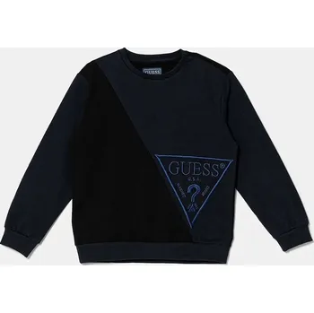 Chlapecké oblečení Dětská bavlněná mikina Guess L5YQ04.KA6R4.9BYA námořnická modř 59X, vel. 122-125