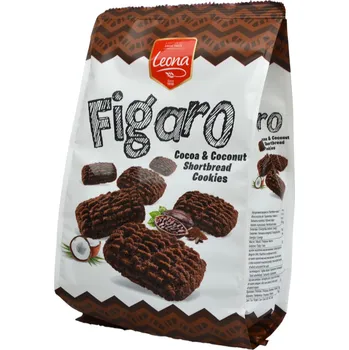 Figaro - kokosové sušenky s kakaem - Leona 300g