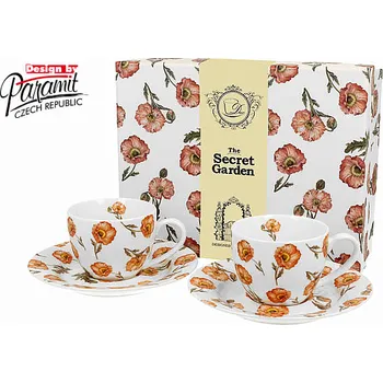 Dárková krabička PARAMIT Porcelánový set WILD POPPIES 2 x 90 ml