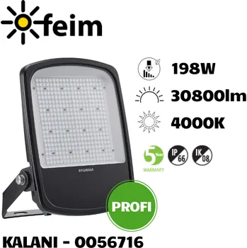 Sylvania 0056716 exteriérový LED reflektor Kalani IP66 30800lm 4000K