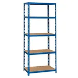 Kovový odolný regál Regalux M / 180 x 60 x 50 cm / modrá