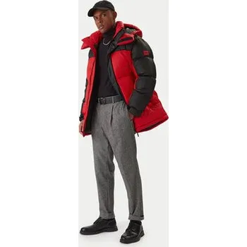 Pánská větrovka Hugo Vatovaná bunda Melmus2341 50495811 Červená Regular Fit XL