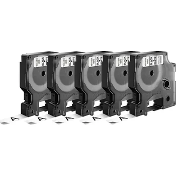 Kotouček do pokladny a tiskárny štítků DYMO 45013 (x5) páska do štítkovače sada 5 ks Barva pásky: bílá Barva písma: černá 12 mm 7 m