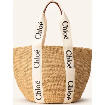 Kabelka Chloé Dámský Shopper Woody Large, white, one size