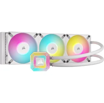 Pasivní chladič Vodní chlazení Corsair iCUE H150i ELITE CAPELLIX XT White