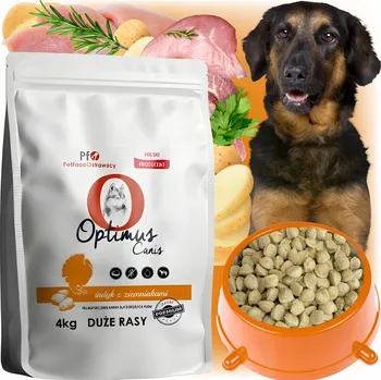 Krmivo pro psa Krmivo Optimus Canis Premium pro dospělé psy velkých plemen KRŮTA s bramborami 4 kg