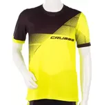 Crussis pánské funkční tričko krátký rukáv žlutá/černá vel. M