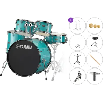 Bicí sada Yamaha RDP2F5TQG Rydeen SET Turquoise Glitter Akustická bicí sada