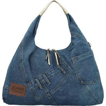 Kabelka Trendy dámská textilní kabelka na rameno Kaela, zlatá