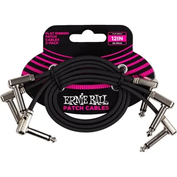 Příslušenství ke zvukové technice Ernie Ball P06222 30 cm Lomený - Lomený Patch kabel