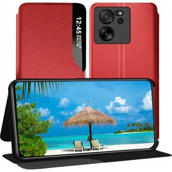 Pouzdro na mobilní telefon Flipové pouzdro MBM pro Xiaomi 13T Pro, červené