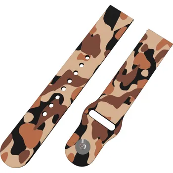 Chytré hodinky Strapido MASKÁČ HNĚDÝ řemínek 20 mm