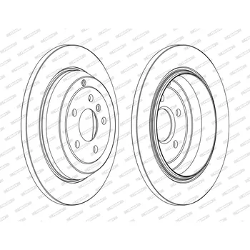 Brzdový kotouč Brzdový kotouč FERODO DDF1530C