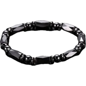 Náramek Náramek z kamenů hematit luxury Černá