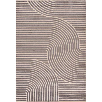 Koberec Moderní koberec Modysa - vzor 3 - hnědý Rozměr koberce: 80x150 cm