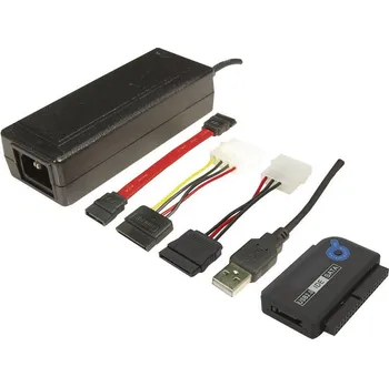 LogiLink pevný disk adaptér [1x USB 2.0 zástrčka A - 1x SATA zástrčka 7-pólová, IDE zásuvka 40pólová, IDE zásuvka 44-pólová] AU0006C 1.20 m