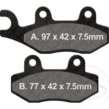 Brzdová destička EBC brzdové destičky Sinter R EBC nebo 7872930 AEON CROSSLAND 400 2WD 2WD 12-16, CROSSLAND 400 4WD 4WD 12-15, CAN-AM COMMANDER 800 R 13, COMMANDER 800 R DPS 14-17, COMMANDER 800 R EUROPA 12-15, COMMANDER 800 R INTERNATIONAL 11-15, COMMANDER 800 R IN