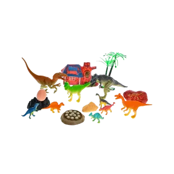 Figurka Dinoworld sada dinosaurů s doplňky 19ks v krabičce