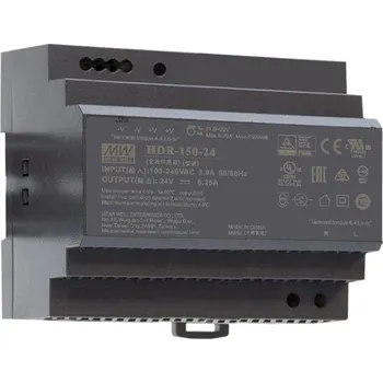 spínaný zdroj Napájecí zdroj na DIN 150W 24V 6500mA IP42 MEAN WELL HDR-150-24