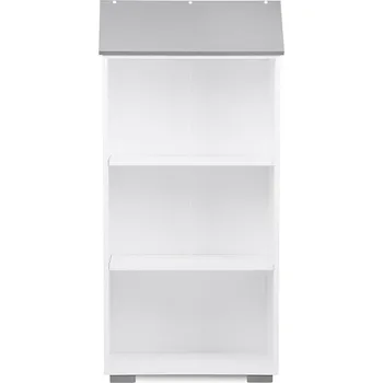 regál Dětský regál se stříškou PABIS šedý/bílý