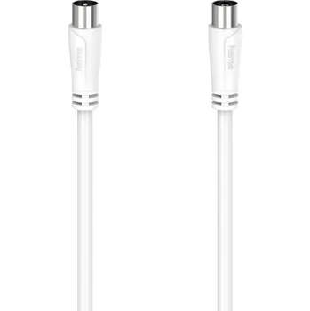 Audio kabel Hama antény, SAT kabel [1x koaxiální zástrčka - 1x koaxiální zásuvka] 20 m bílá