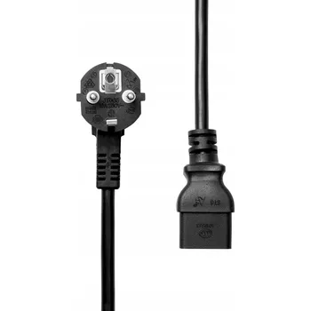 Napájecí kabel Napájecí kabel ProXtend Schuko úhlový do C19 0,5M, PC-FAC19-0005