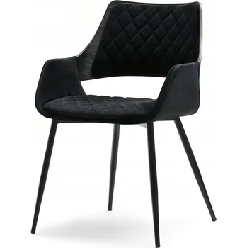 Jídelní židle Židle Mebel-Partner velur černá 1 ks