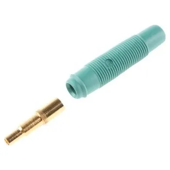 Elektrická zásuvka 4mm cable socket,green,16A,60VDC,CAT I