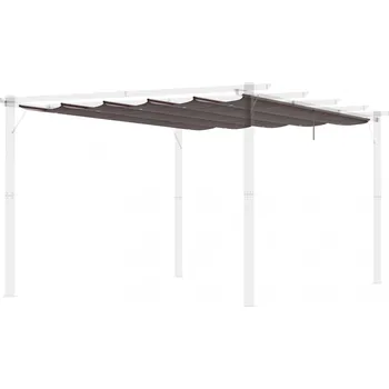 Zahradní stavba Náhradní střecha pro pergolu, 350 x 260 cm | hnědá