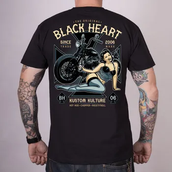 Pánská móda Pánské Triko BLACK HEART AVA Barva: Černá, Velikost: XXL