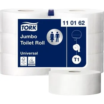 Toaletní papíry Role toaletního papíru, Bílá 6 ks 2500 archů 1 vrstva 500m Tork, sortiment: Tork Jumbo Premium Jumbo