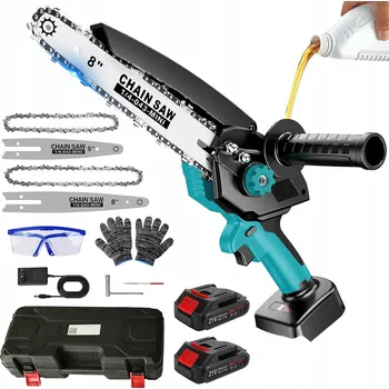 Motorová pila Aku řetězová pila elektrická pila prořezávací 2x AKU