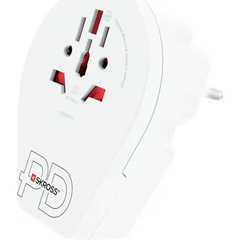 Skross 1.500290 cestovní adaptér Country Adapter World to Europe USB C20PD