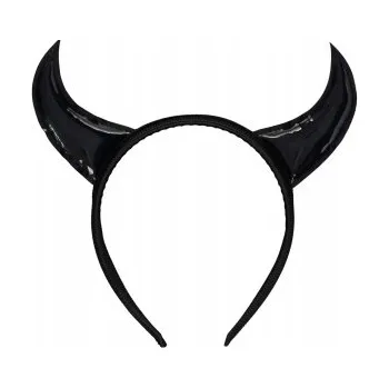 Čelenka Párty čelenka "Ďábelské rohy", černá, Amscan