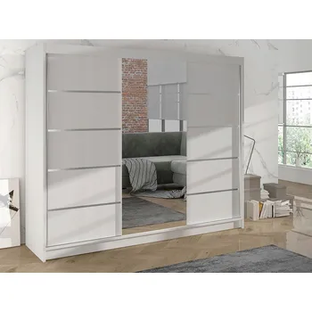 Šatní skříň Skříň Skříň Mirjan Derby VI 200 x 215 x 58 cm vícebarevná se zrcadlem