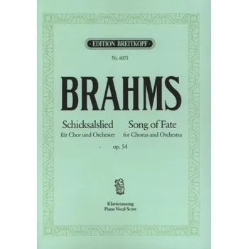 Johannes Brahms: Schicksalslied op. 54 (noty pro klavír, zpěv)