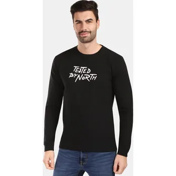 Pánské bavlněné tričko s dlouhým rukávem Kilpi BASE-M černá M