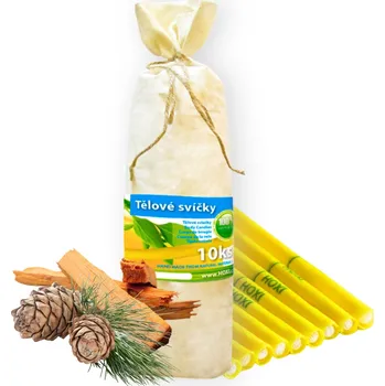 Tělové svíce HOXI SANTAL - CEDR v plátěném pytlíku 10ks
