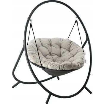 Závěsné křeslo Luxusní závěsné křeslo PATIO s polštářem Béžové polštáře