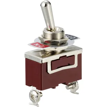 vypínač TRU COMPONENTS TC-12819620 páčkový spínač 250 V/AC 15 A 1x zap/vyp s aretací 1 ks