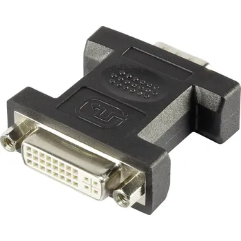 Audio kabel DVI / VGA adaptér Renkforce [1x DVI zásuvka 24 plus 5pólová - 1x VGA zástrčka], bílá, lze šroubovat