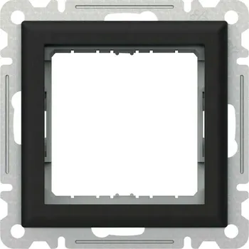 vypínač Adaptér k elektronickým přístrojům 45×45 mm Hager lumina černá mat