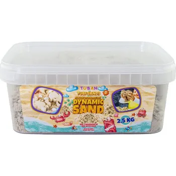 Hračka na písek TUBAN Dynamický písek Natural Box 2,5 kg