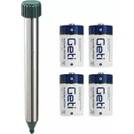 Odpuzovač krtků s motorem. Dosah 650 m2. Baterie zdarma (Účinný a ekologický odpuzovač krtků, hrabošů a hryzců. Zařízení kombinuje funkci bzučáku a motoru a vytváří tak nejúčinnější kombinaci na odpuzování krtků a hlodavců. Baterie jsou součástí dodávky.)