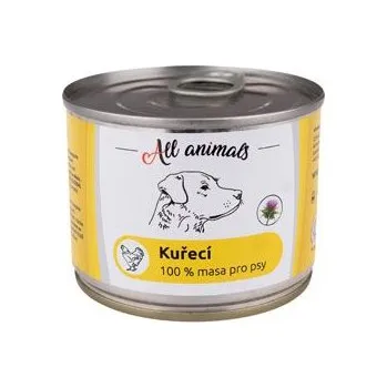 Krmivo pro psa All Animals DOG konz. Kuřecí mleté 200g