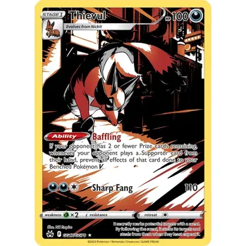 Volný čas Pokémon Thievul GG17/GG70 - Crown Zenith