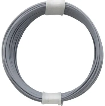elektrický kabel Donau Elektronik 110-9 lanko/ licna, 1 x 0.04 mm², šedá, 10 m