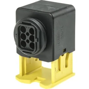 Elektrický konektor Automobilový konektor, počet kontaktů: 6 barva Černá, Samice, Kabelová montáž, řada: HDSCS