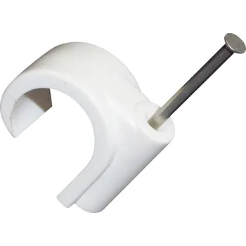 Organizace kabelů TRU COMPONENTS hřebíkové příchytky 523523 Průměr kabelového svazku (rozsah) 5 mm (max) bílá (matná) 100 ks